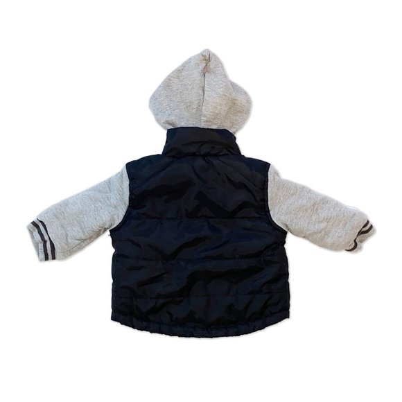 Calvin Klein Jeans Black Hooded Baby Winter Puffer Jacket Size 18 Mos. Outerwear - Picture 4 of 4